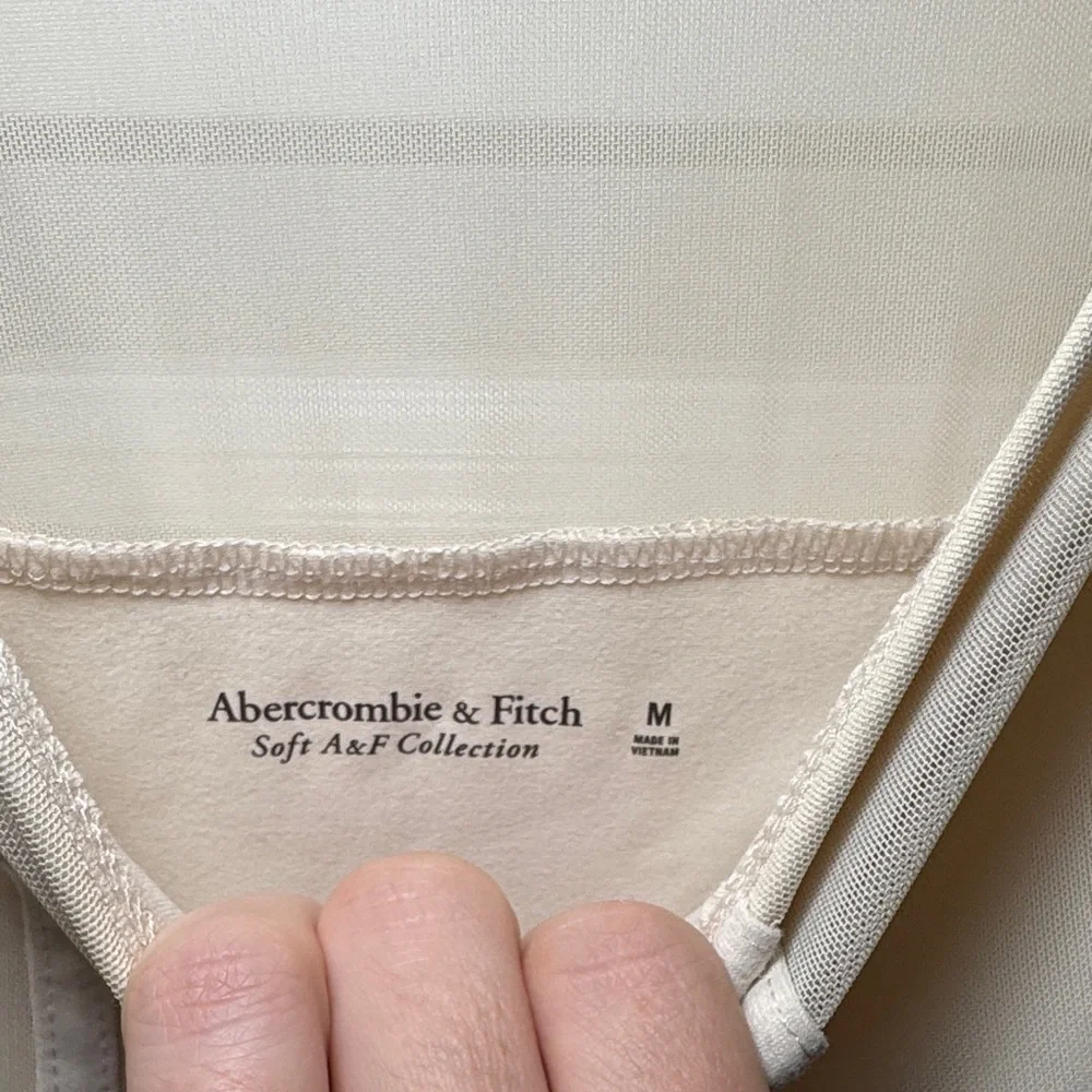 Elegant Corset Style Cream Long Sleeve Bodysuit - Picture 3 of 4
